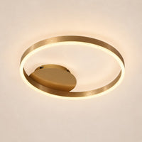 Lustre Chambre Anneaux Doree - packshot