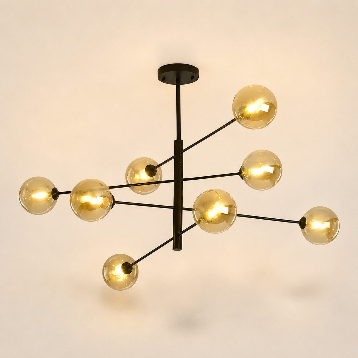 Lustre Salle de bain Boule Noir - packshot