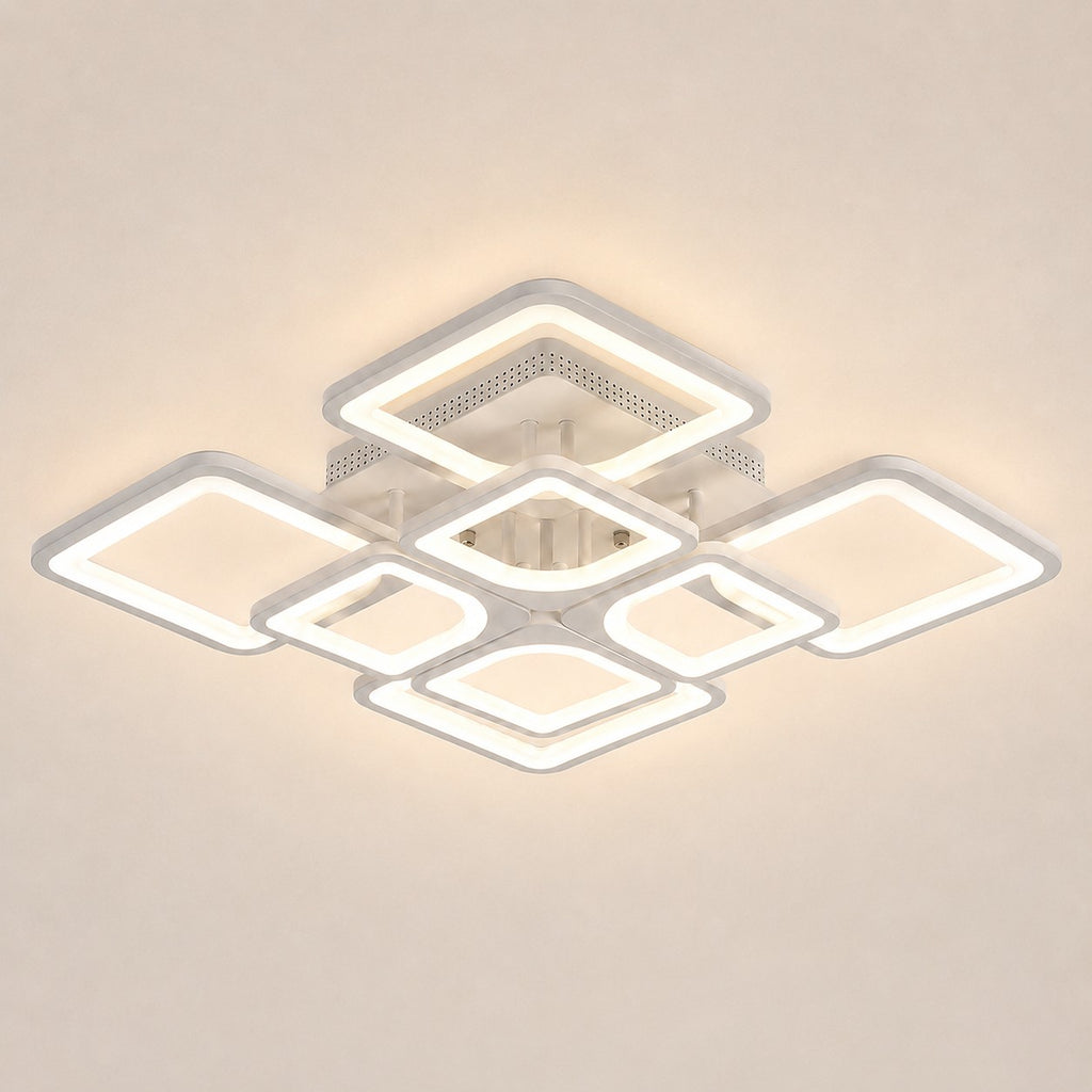 Lustre Moderne Carré Blanc - packshot