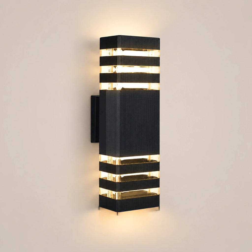 Lustre Extérieur Rectangle Noir - packshot