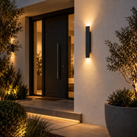 Lustre Extérieur Baton Noir - ambiance