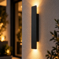 Lustre Extérieur Baton Noir - zoom