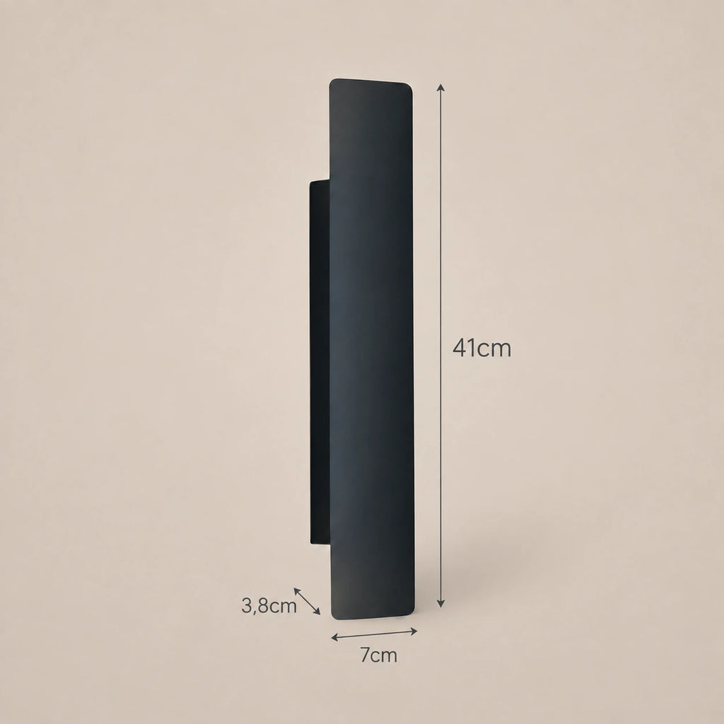 Lustre Extérieur Baton Noir - dimensions