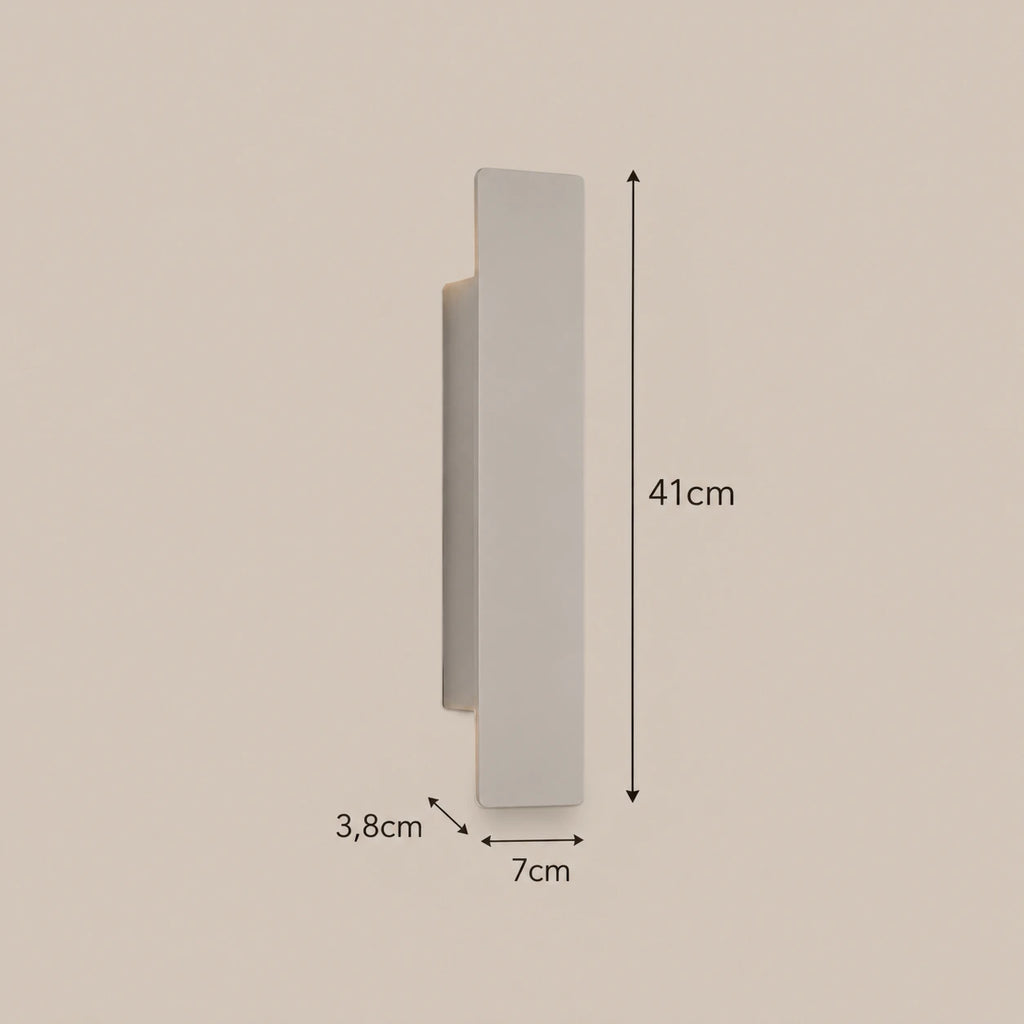 Lustre Extérieur Baton Blanc - dimensions
