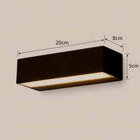 Lustre Extérieur Petit Barre Noir - dimensions