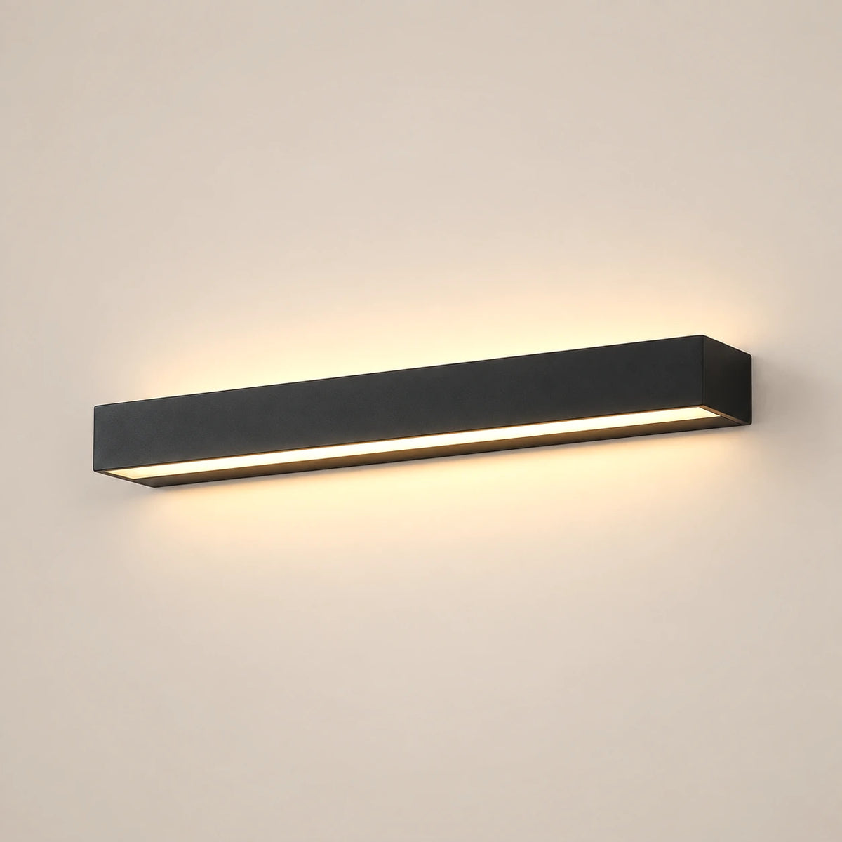 Lustre Extérieur Grande Barre Noir - packshot