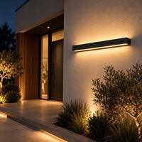Lustre Extérieur Grande Barre Noir - ambiance