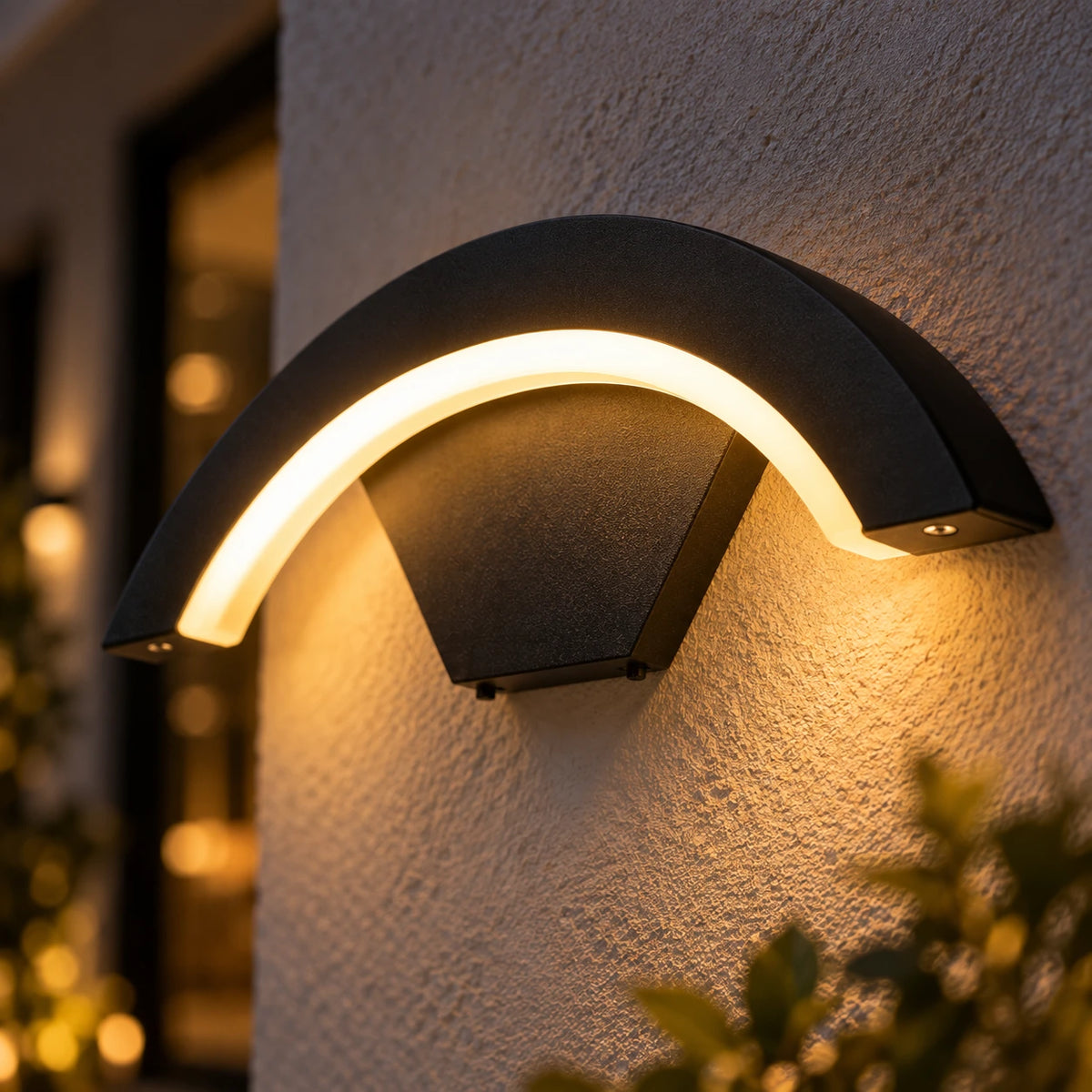 Lustre Extérieur Arc Noir - zoom