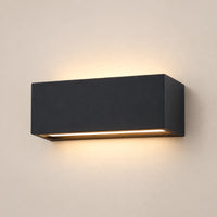Lustre Extérieur Grand Cube Noir - packshot