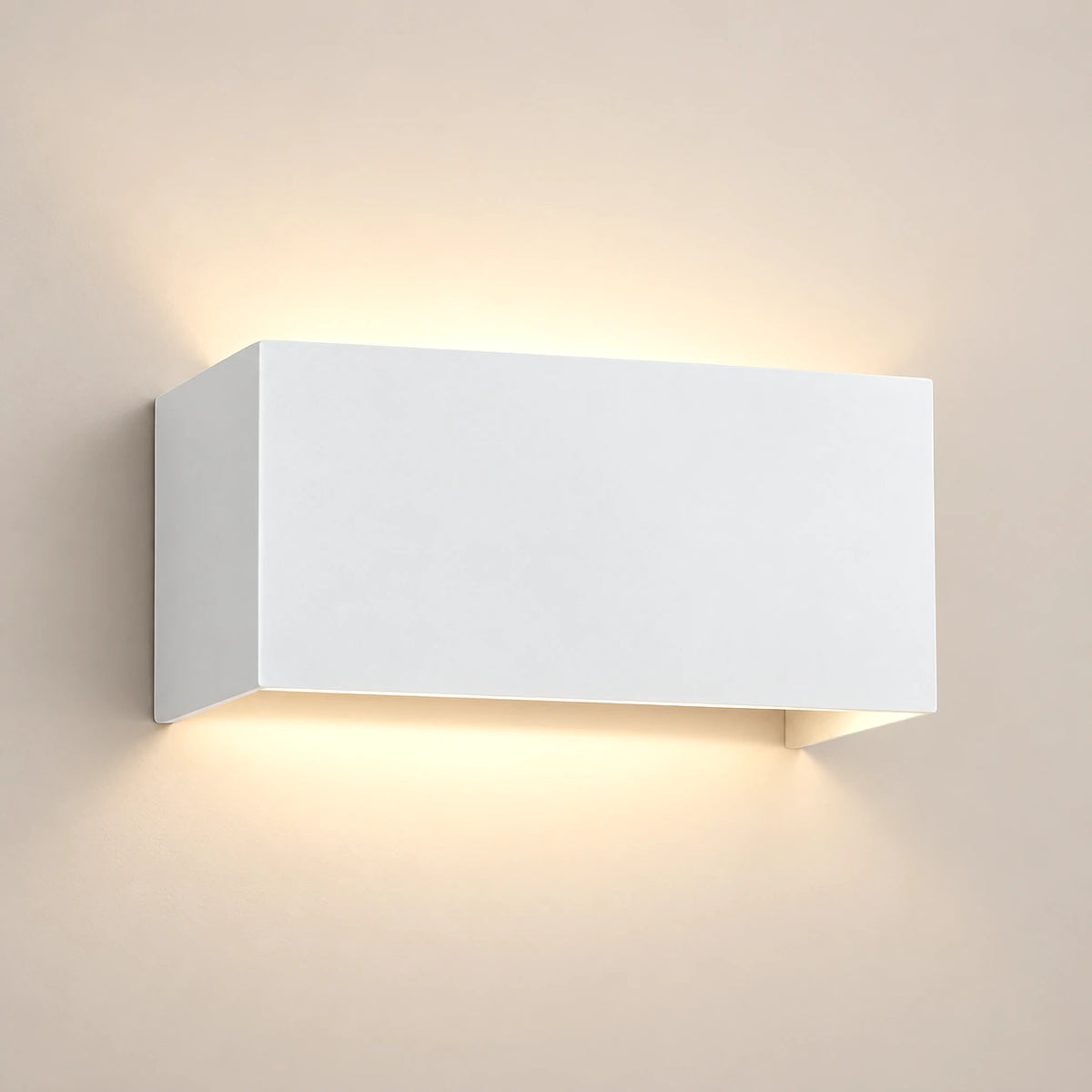 Lustre Extérieur Grand Cube Blanc - packshot