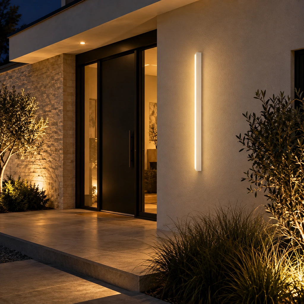 Lustre Extérieur Blanc - ambiance