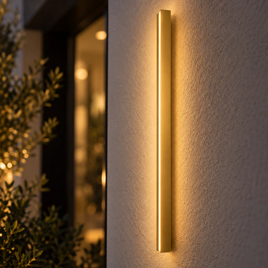 Lustre Extérieur Dorée - zoom