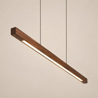 Lustre Moderne Barre Bois - packshot