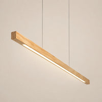 Lustre Moderne Barre Bois claire - packshot