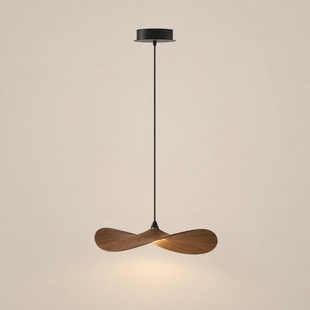 Lustre Bois Simple Feuille - packshot