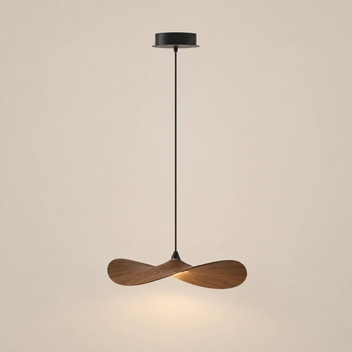 Lustre Bois Simple Feuille - packshot