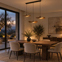 Lustre Bois 3 Feuilles - ambiance