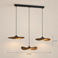 Lustre Bois 3 Feuilles - dimensions