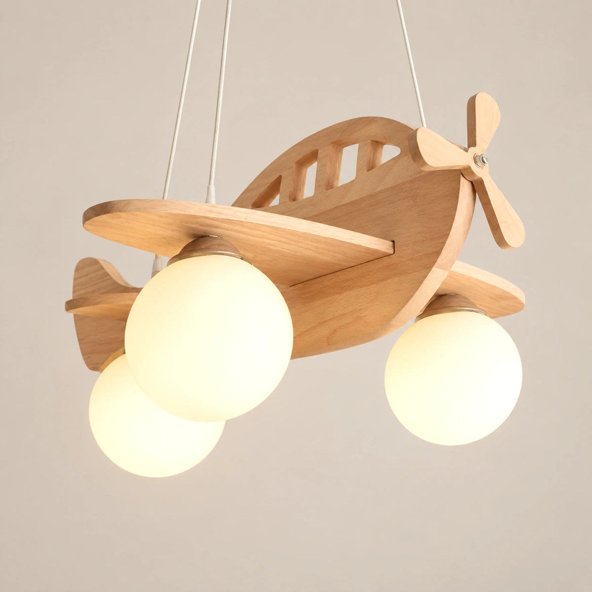 Lustre Enfant Avion Bois - packshot