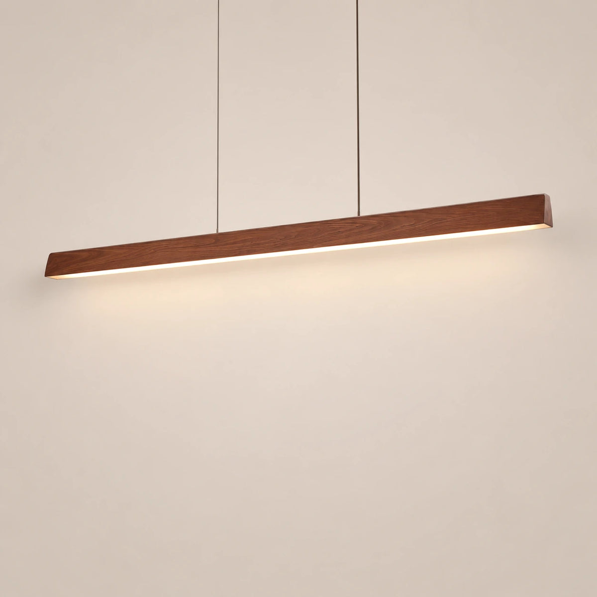 Lustre Moderne Barre Bois - packshot