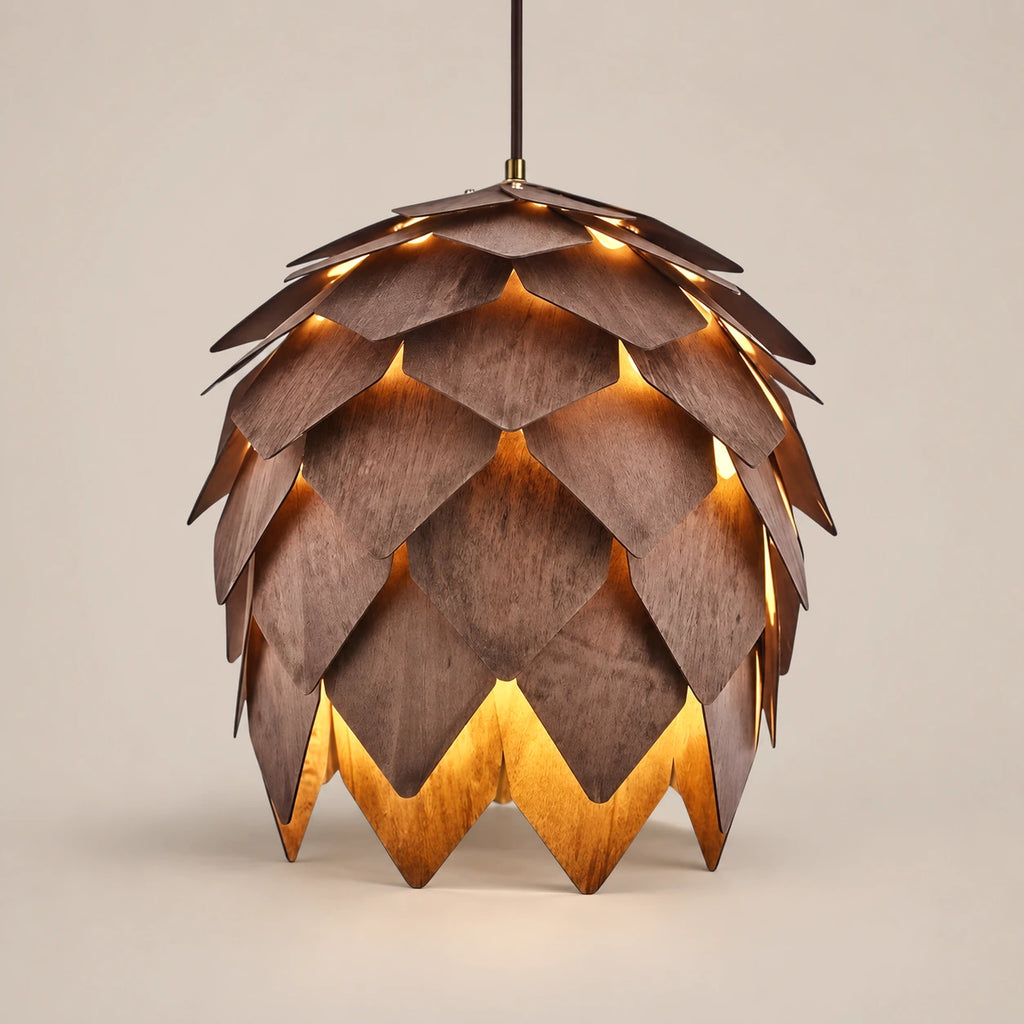 Lustre Bois Pomme de Pin - packshot