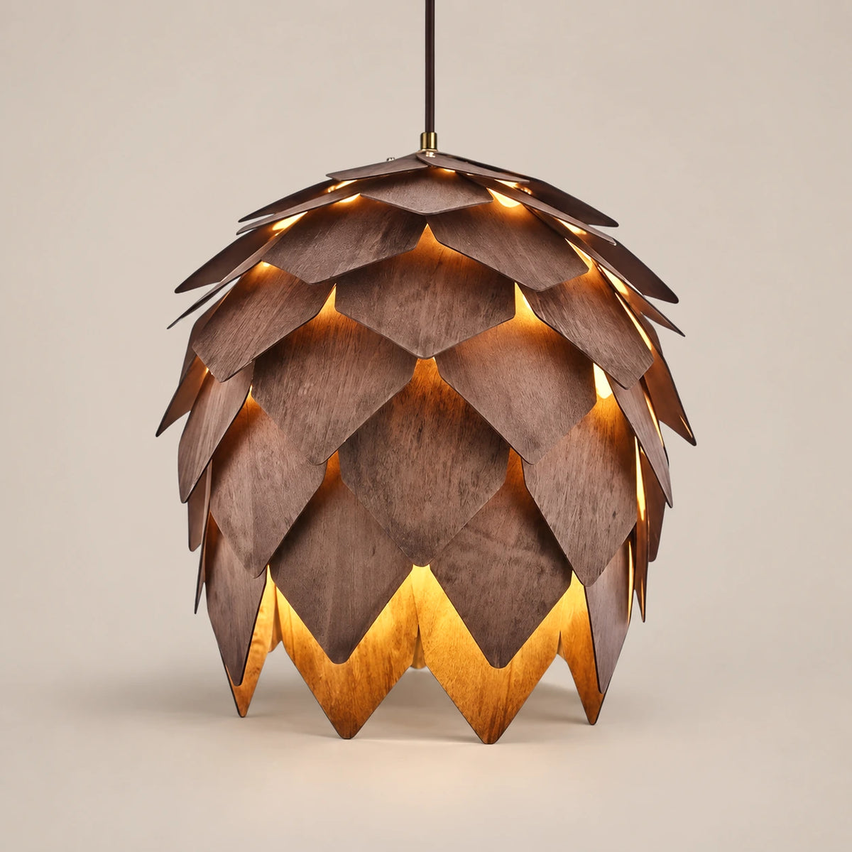 Lustre Bois Pomme de Pin - packshot