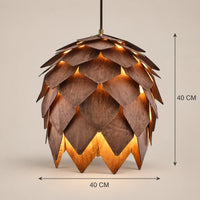 Lustre Bois Pomme de Pin - dimensions