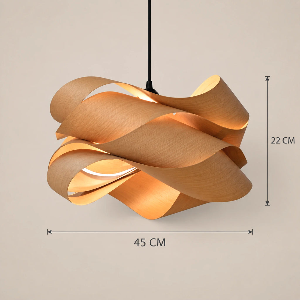 Lustre Salon Bois - dimensions