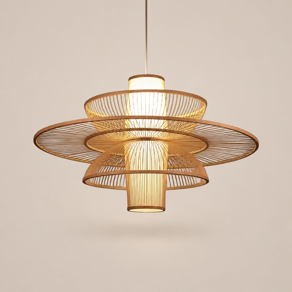 Lustre Libellule Rotin - packshot