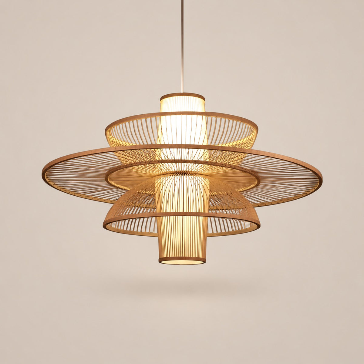 Lustre Libellule Rotin - packshot