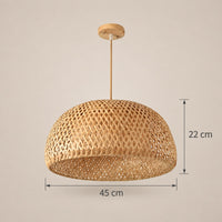 Lustre Rotin Dôme - dimensions