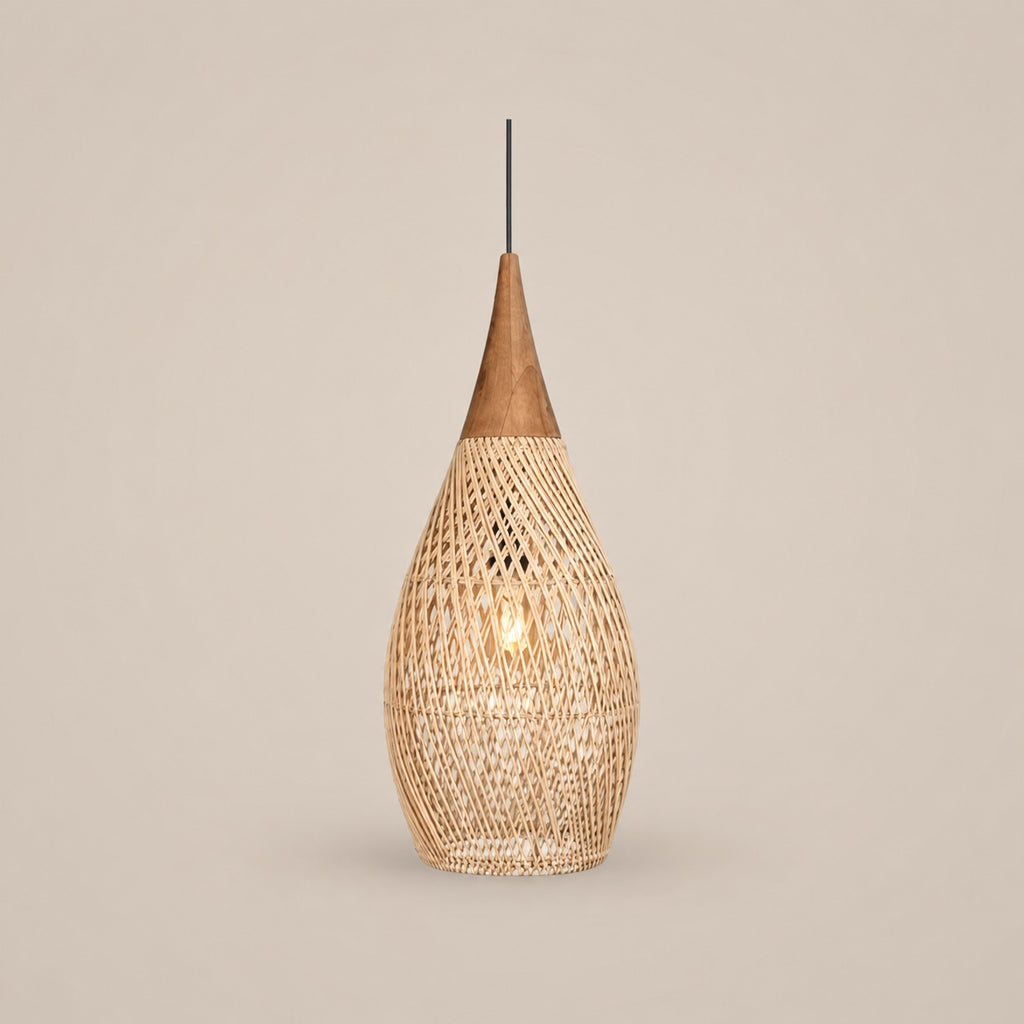 Lustre Rotin Goutte d'Eau - packshot