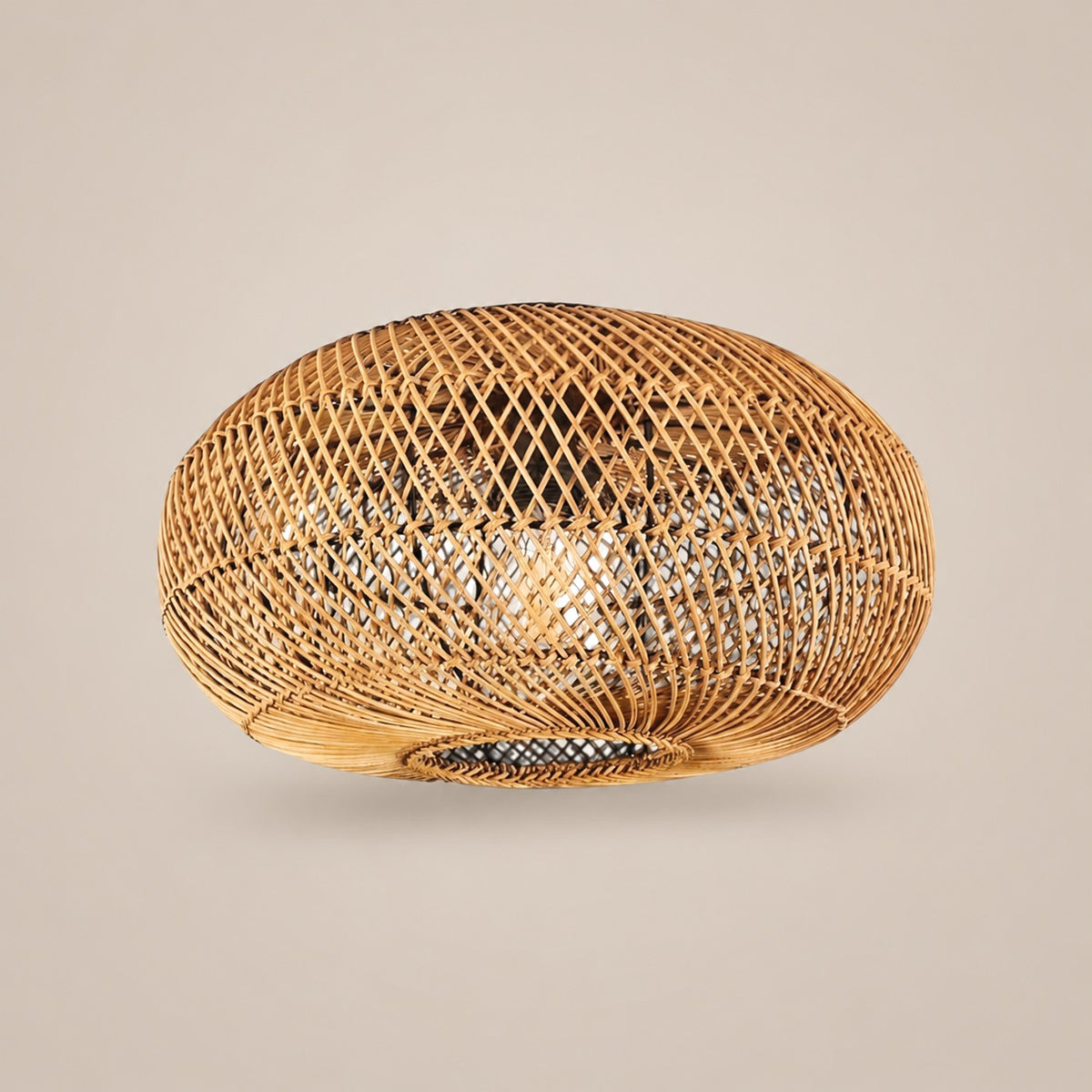 Lustre Boule Rotin - packshot