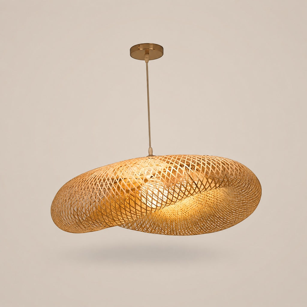 Lustre Ovale Rotin - packshot