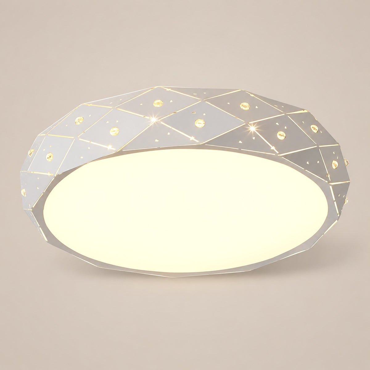 Lustre Chambre Grand Rond Blanc - packshot