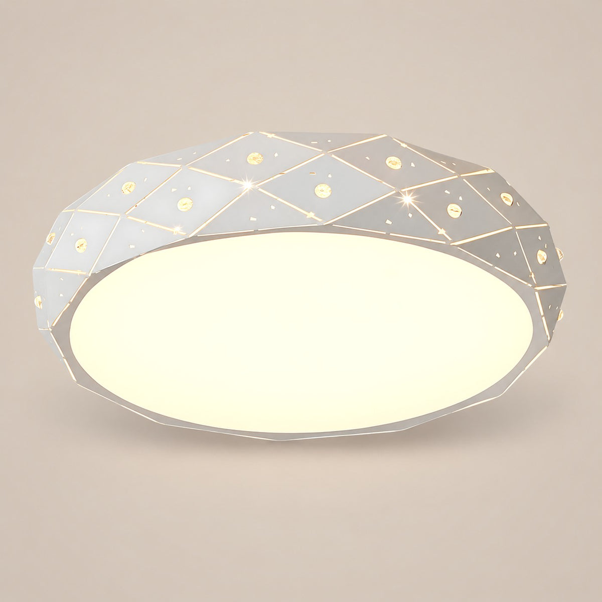 Lustre Chambre Rond Blanc - packshot