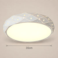Lustre Chambre Rond Blanc - dimensions