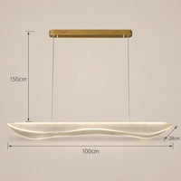 Lustre Salon Moderne Flottant - dimensions