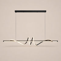 Lustre Moderne Onde Noir - packshot