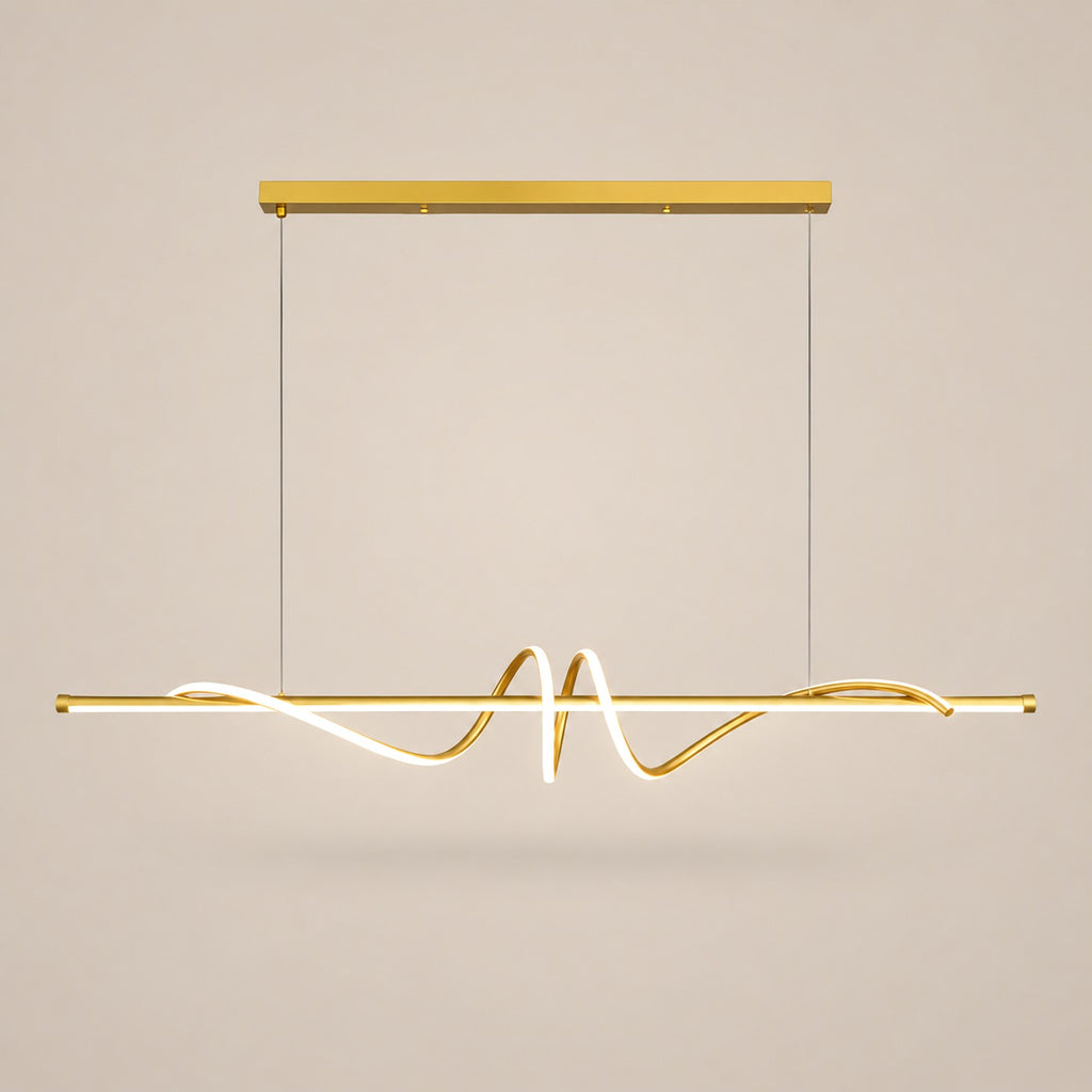 Lustre Moderne Onde Dorée - packshot