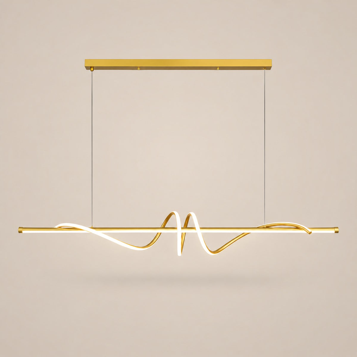 Lustre Moderne Onde Dorée - packshot