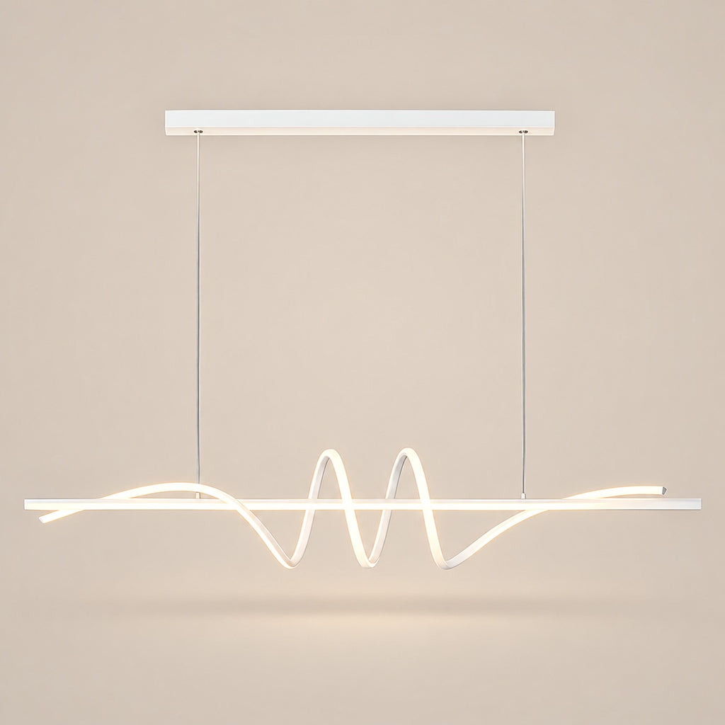 Lustre Moderne Onde Blanc - packshot