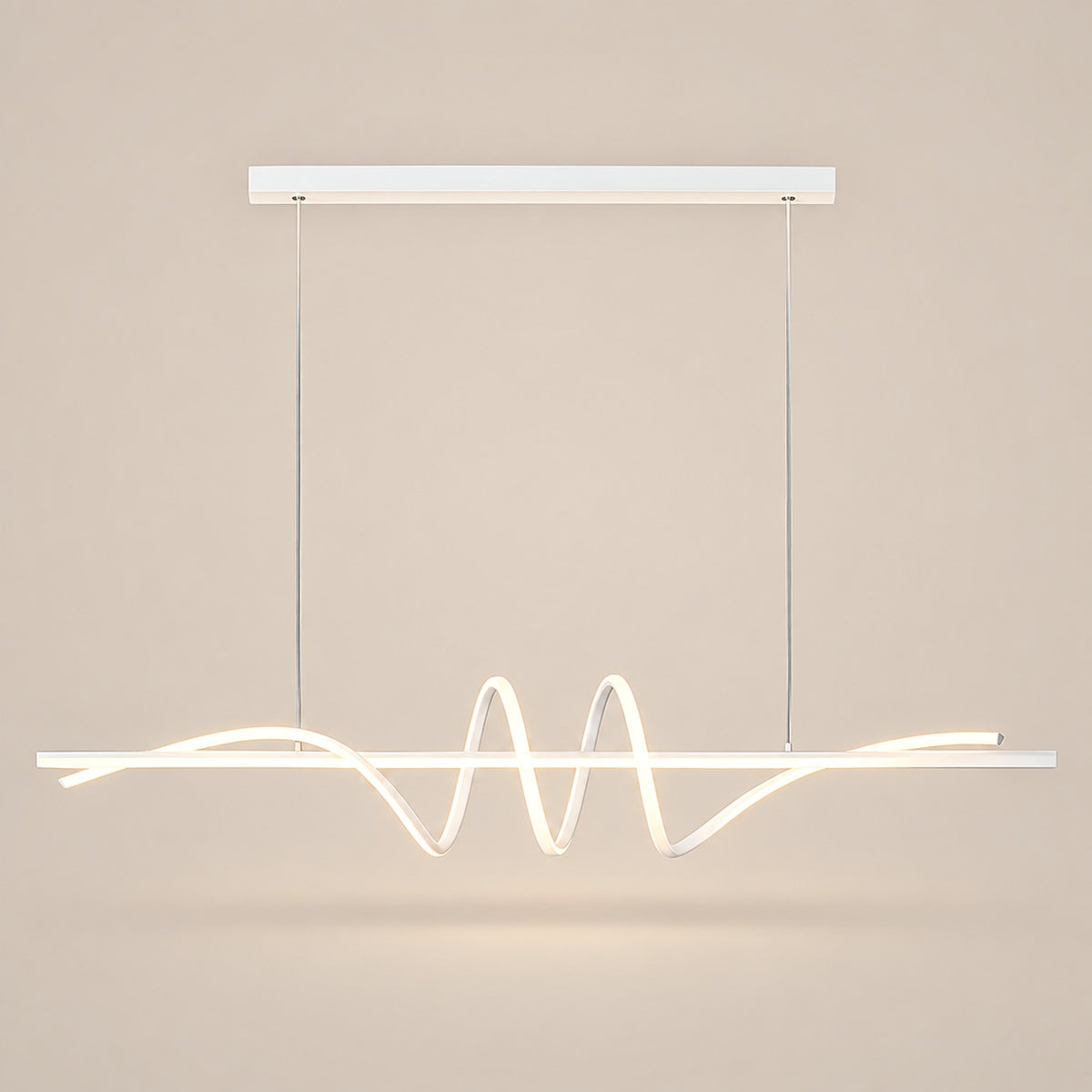 Lustre Moderne Onde Blanc - packshot