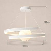Lustre Salon Lune Blanche - dimensions