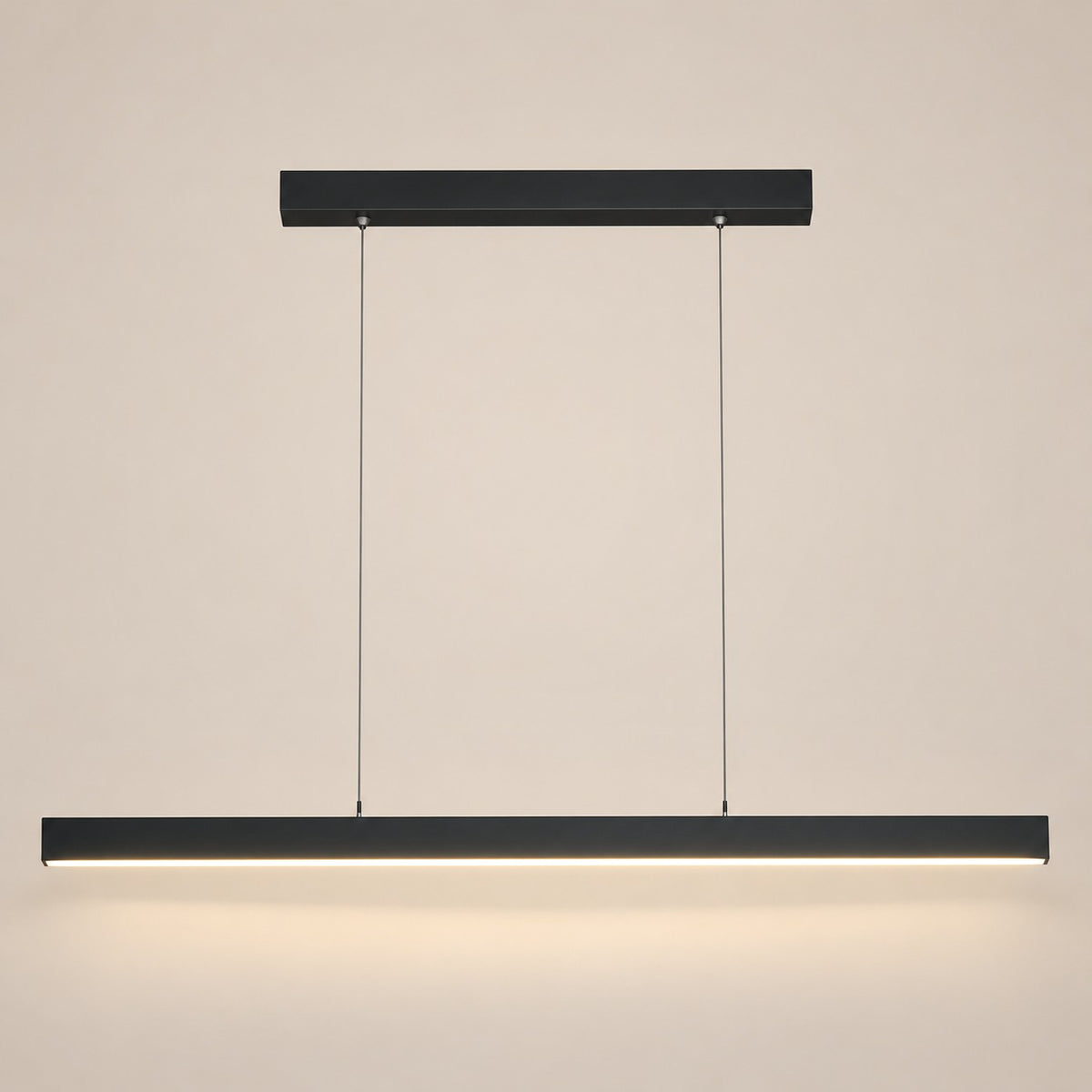 Lustre Moderne Barre Noir - packshot