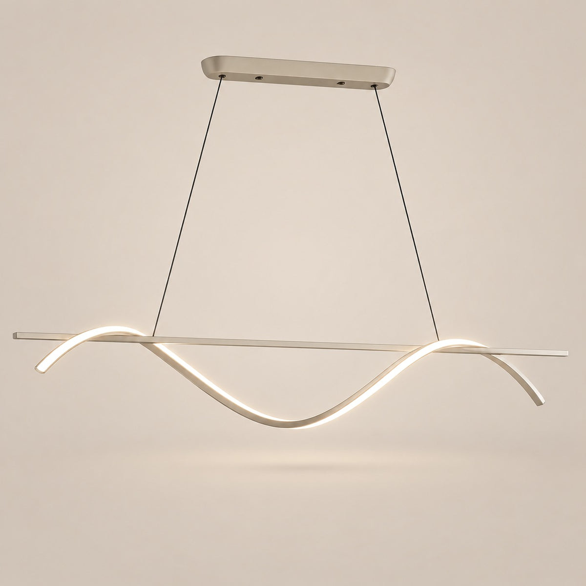 Lustre Moderne Ondulé Blanc - packshot