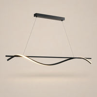 Lustre Moderne Ondulé Noir - packshot