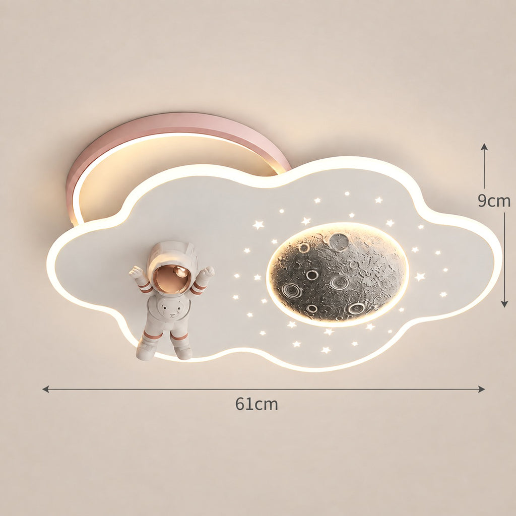 Lustre Enfant Nuage Rose - dimensions