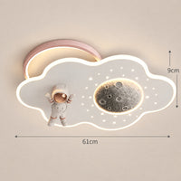 Lustre Enfant Nuage Rose - dimensions