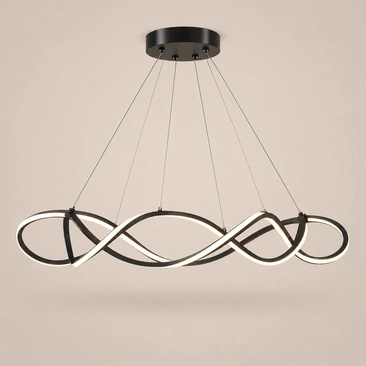 Lustre Moderne Ruban Noir - packshot